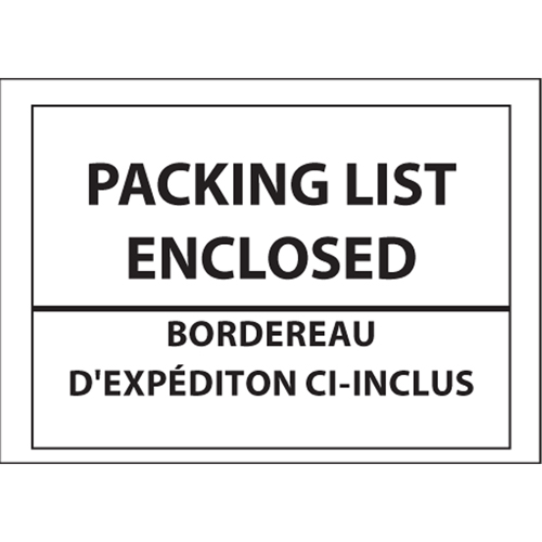 Pochettes pour bordereau d'exp&eacute;dition, 4" lo x 5" la, Style Insertion par l'arri&egrave;re Trail Hammer and Bolt