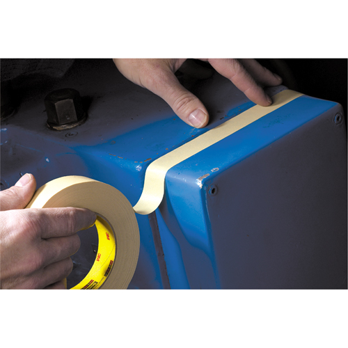 Highland 203 Masking Tape, 48 mm (2") x 55 m (180'), Beige Trail Hammer and Bolt