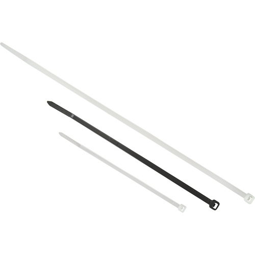 Contractor-grade Cable Ties, 24" Long, 175LBS Tensile Strength, Natural Trail Hammer and Bolt