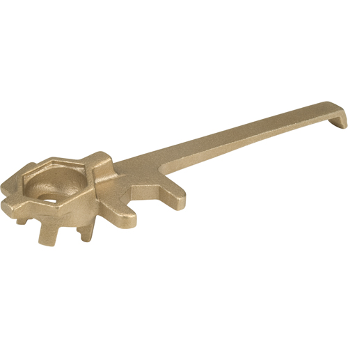 Cl&eacute;s &agrave; obturateur de luxe, Ouverture de 1-1/4", Poign&eacute;e 9", Alliage de laiton anti&eacute;tincelles Trail Hammer and Bolt