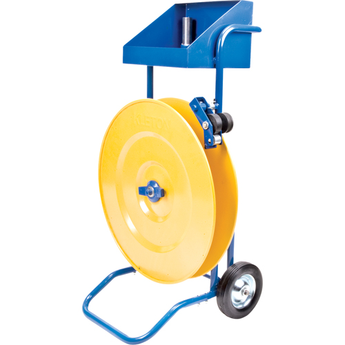 Distributeur de feuillards, Feuillard Polyester/Acier/Polypropyl&egrave;ne, Dia de noyau 16"/8", largeur de rouleau 3"/8"/6" Trail Hammer and Bolt