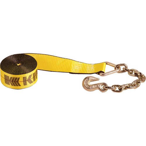 Tendeurs d'arrimage pour treuil, Crochet &agrave; chaîne, 3" , 30' , Charge d'utilisation max. 5400 lb (2450 kg) Trail Hammer and Bolt