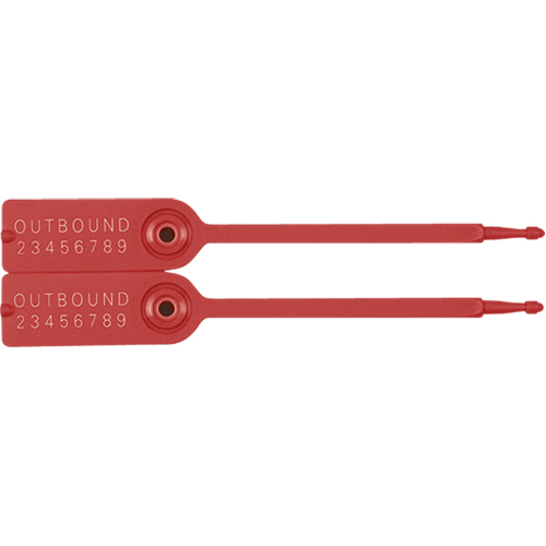 Gemini&reg; Tote Seals, 7-1/4", Plastic, Pull-Through Trail Hammer and Bolt