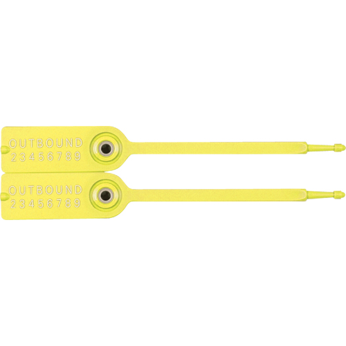 Gemini&reg; Tote Seals, 7-1/4", Plastic, Pull-Through Trail Hammer and Bolt