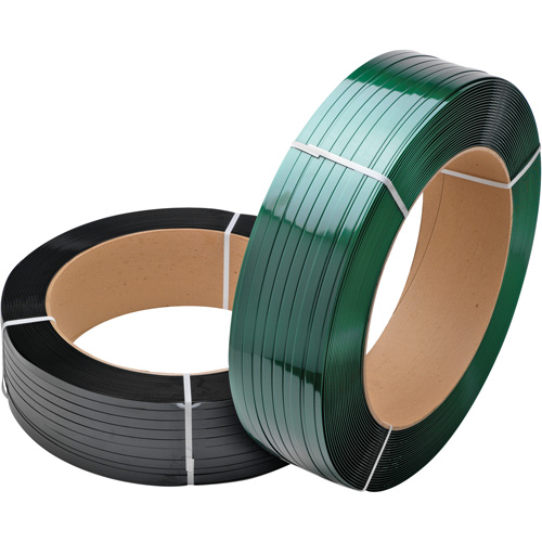 Feuillard vert, Polyester, 5/8" la x 3800' lo, Vert, Calibre Manuel Trail Hammer and Bolt