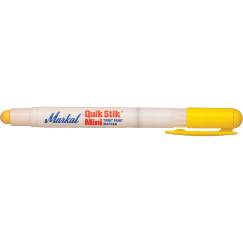 Mini marqueur de peinture Quik Stik, B&acirc;ton plein, Jaune Trail Hammer and Bolt