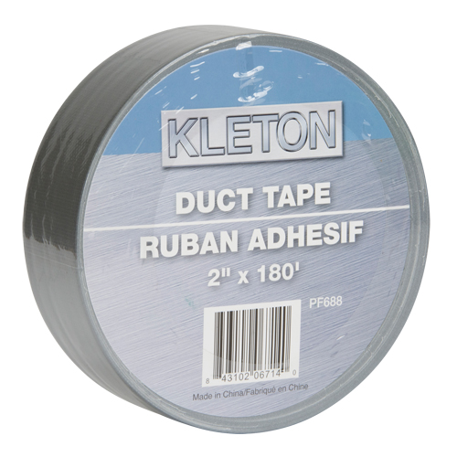 Utility Grade Duct Tape, 9 mils, Silver, 50 mm (2") x 55 m (180') Trail Hammer and Bolt