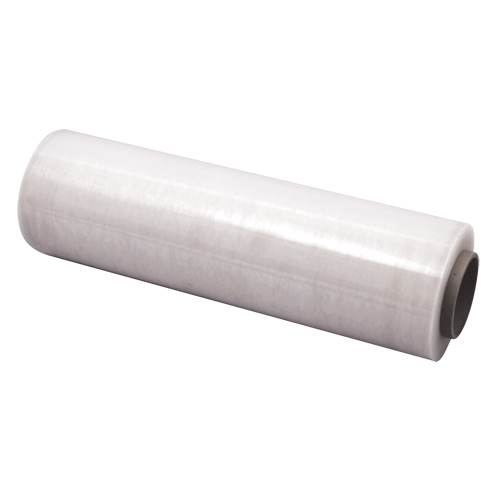 Classic Hand Stretch Wrap, Blown, 80 Gauge (20.3 micrometers), 15" x 1500' Trail Hammer and Bolt