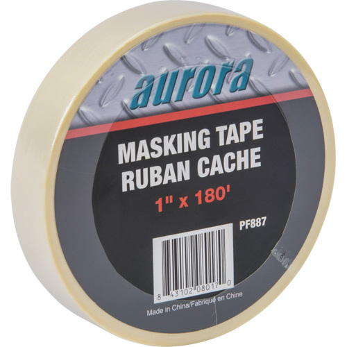 General Purpose Masking Tape, 24 mm (1") x 55 m (180'), Beige Trail Hammer and Bolt