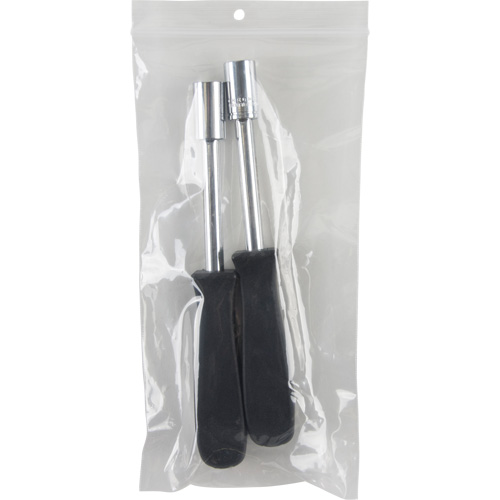 Sacs en poly, Refermable, 8" x 4", 2 mils Trail Hammer and Bolt