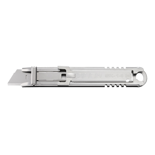 Self-Retracting Safety Knife, 14.5 mm, Stainless Steel, Stainless Steel Handle Trail Hammer and Bolt