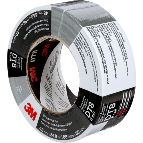 Ruban adh&eacute;sif tout usage DT8, 8 mils, Argent, 48 mm (2") x 55 m (180') Trail Hammer and Bolt
