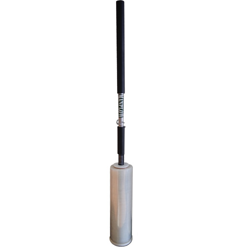 Long Handle Stretch Wrap Dispenser, Fits Rolls 12"-18" Trail Hammer and Bolt
