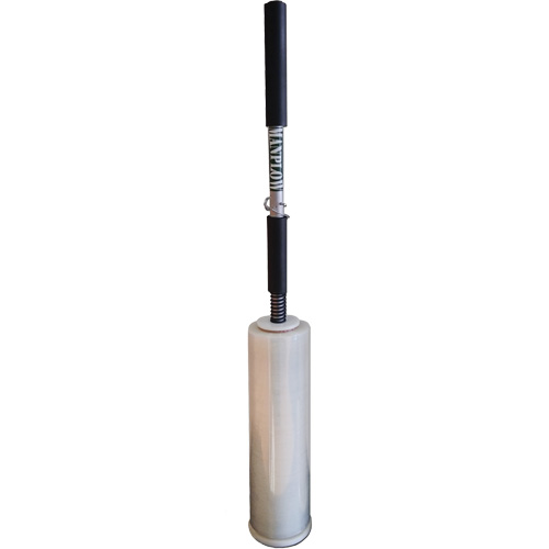 Short Handle Stretch Wrap Dispenser, Fits Rolls 12"-18" Trail Hammer and Bolt