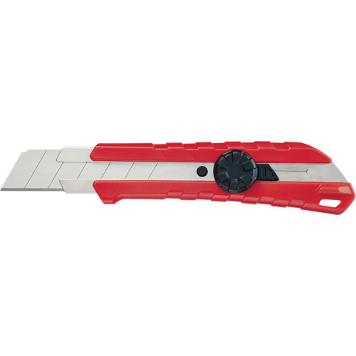 Snap-Off Knife, 25 mm, Carbide, Rubber/Polypropylene Handle Trail Hammer and Bolt
