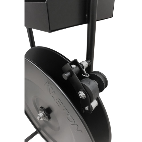 Distributeur de feuillards, Feuillard Polyester/Acier/Polypropyl&egrave;ne, Dia de noyau 16"/8", largeur de rouleau 3"/8"/6" Trail Hammer and Bolt