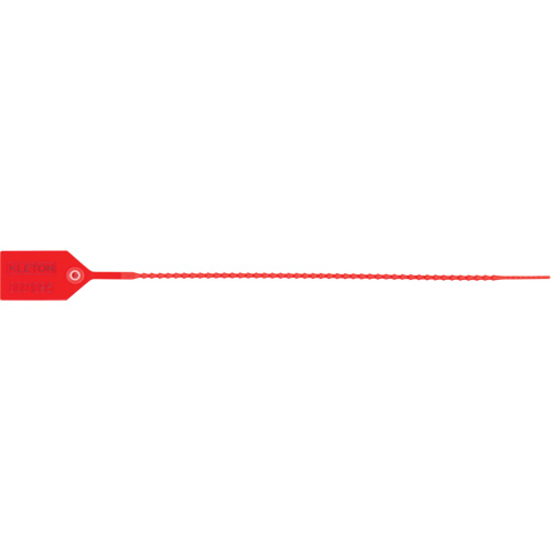 Standard-Duty Security Seal, 12", Plastic, Plastic Seal Trail Hammer and Bolt