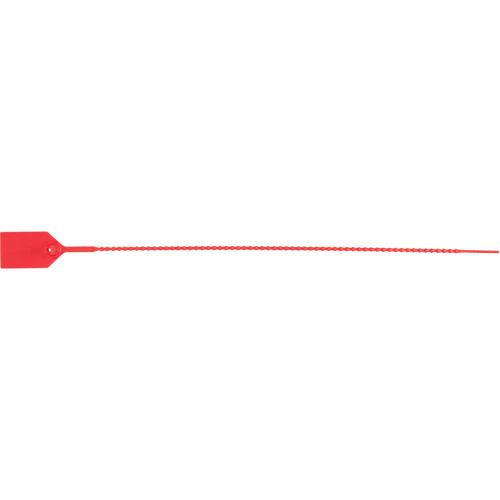 Standard-Duty Security Seal, 15", Plastic, Plastic Seal Trail Hammer and Bolt