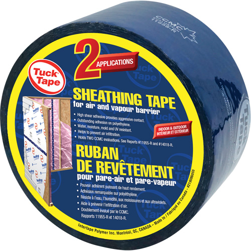 Ruban de rev&ecirc;tement pour entrepreneurs, 60 mm (2-3/8") x 0,0 m (0,0'), Bleu Trail Hammer and Bolt