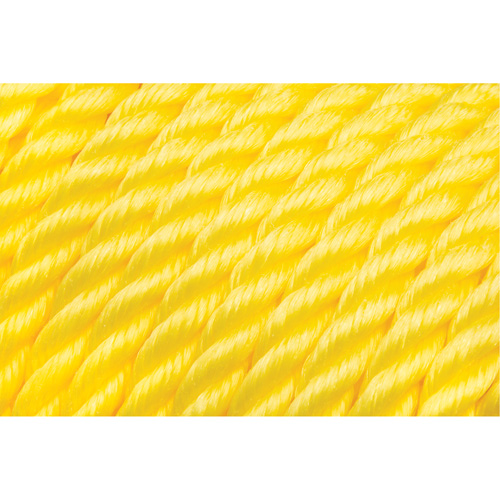 Corde jaune tress&eacute;e 5/8", Polypropyl&egrave;ne, 200' Trail Hammer and Bolt