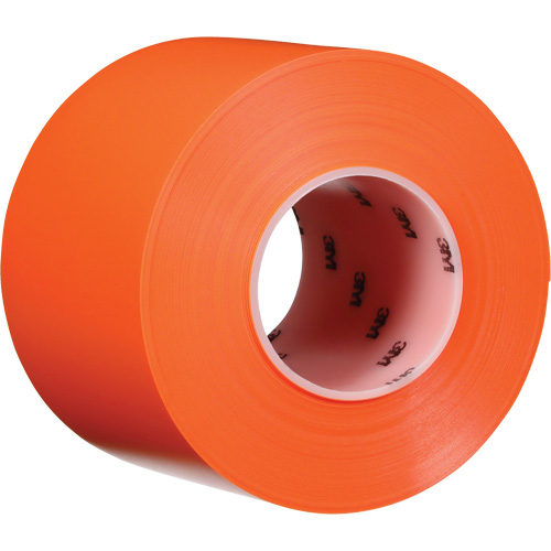 Durable Floor Marking Tape 971, 4" x 108', Vinyl, Orange Trail Hammer and Bolt