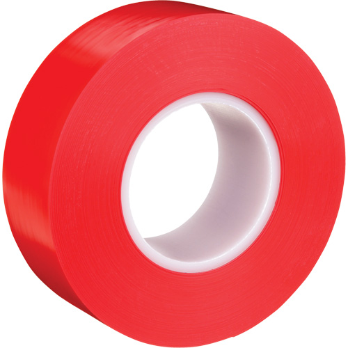 Durable Floor Marking Tape 971, 2" x 108', Vinyl, Red Trail Hammer and Bolt