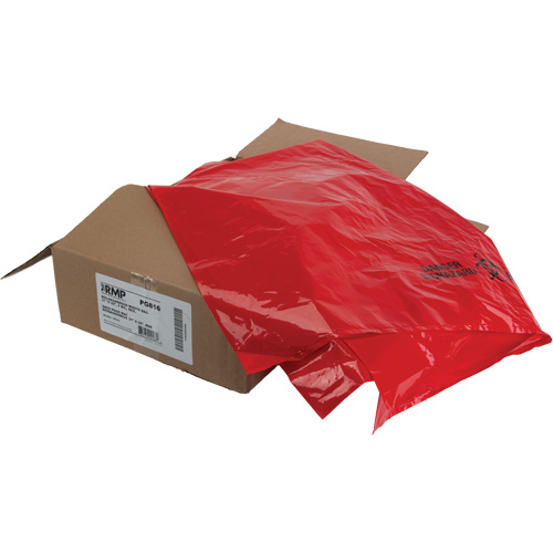 Waste Bags, Bio-Hazard, 50" L x 37" W, 2 mils Trail Hammer and Bolt