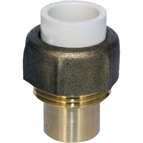 Raccord union, 1/2", PVC-C, Embout femelle x bras&eacute; Trail Hammer and Bolt