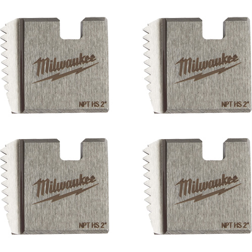 Matrices de tuyauterie portables NPT, Pour tuyau de 2", Acier rapide Trail Hammer and Bolt