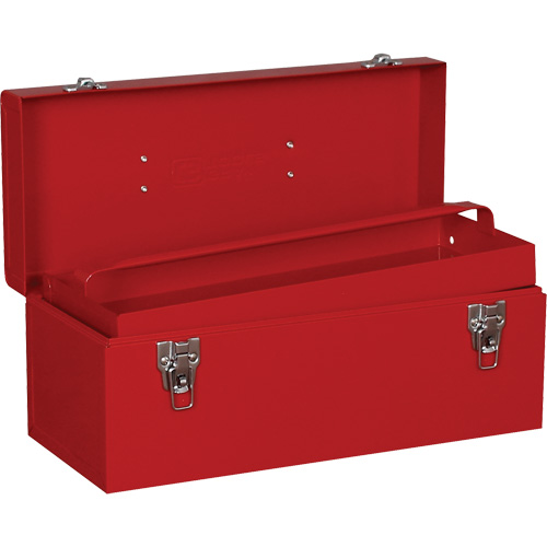 Utility Tool Box, 7" D x 16" W x 7-1/2" H, Red Trail Hammer and Bolt