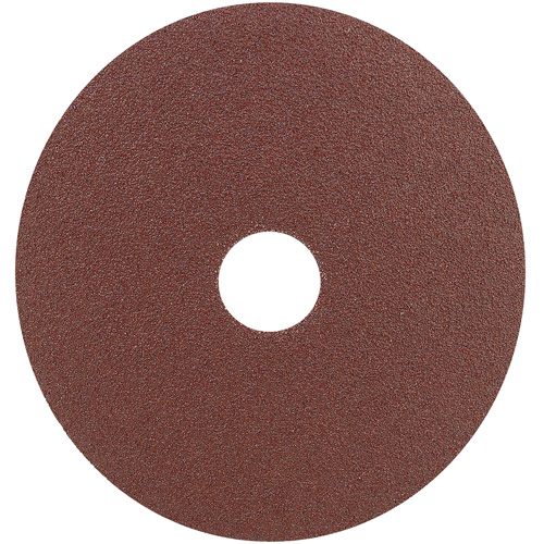 Disque de ponçage en fibre de r&eacute;sine, Oxyde d'aluminium, 60, 4" Dia x 7/8" Arbre Trail Hammer and Bolt