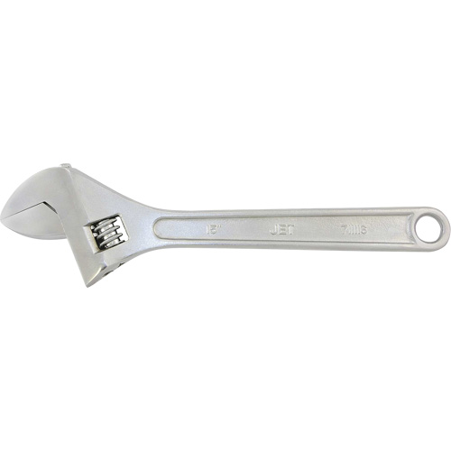 AW-15 Adjustable Wrench, 15" L, 1-7/8" Max Width, Chrome Trail Hammer and Bolt