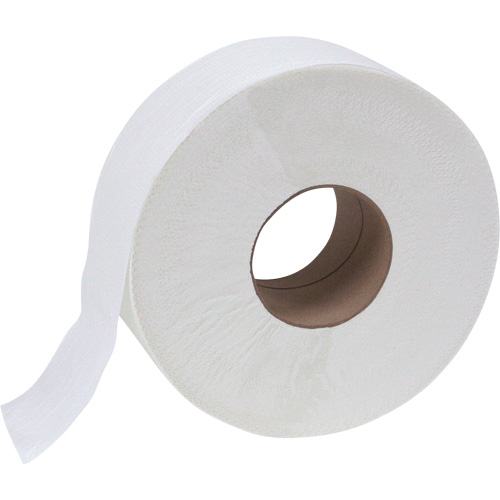 Scott&reg; JRT Jr. Toilet Paper, Jumbo Roll, 2 Ply, 1000' Length, White Trail Hammer and Bolt