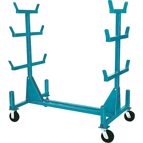 Supports mobiles pour tuyaux & barres, Acier, 34" la x 61" p x 58" h, Capacit&eacute; de 1000 lb Trail Hammer and Bolt