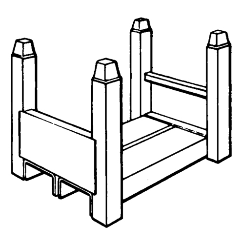 Supports empilables mobiles, 16" la x 26" p, Capacit&eacute; de 7500 lb Trail Hammer and Bolt
