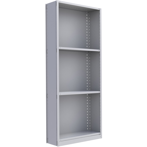 &eacute;l&eacute;ment de rayonnage Interlok, Acier, Sans boulons, De base, 36" la x 88" h x 24" p Trail Hammer and Bolt
