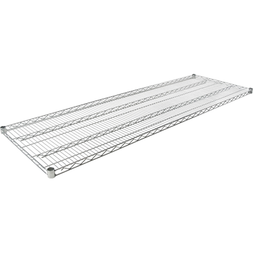 Tablette en treillis pour &eacute;tag&egrave;re robuste en treillis chromat&eacute;, 72" la x 18" p, Capacit&eacute; de 600 lb Trail Hammer and Bolt