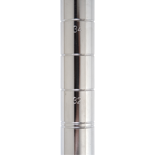 Heavy-Duty Chromate Wire Shelving Post, 54" H Trail Hammer and Bolt