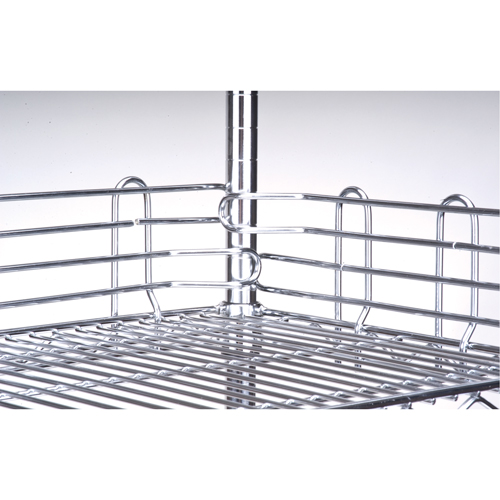 Rebord pour &eacute;tag&egrave;re en treillis chromat&eacute; Trail Hammer and Bolt