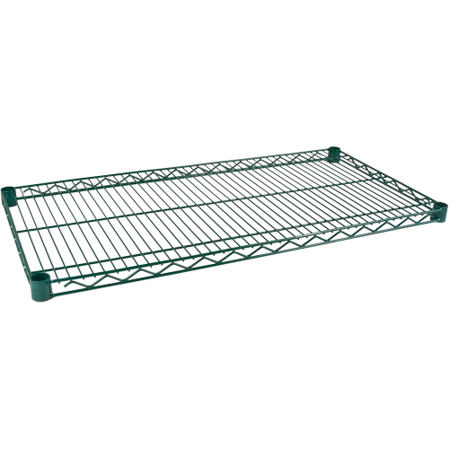 Tablette pour &eacute;tag&egrave;re robuste en treillis au fini d'&eacute;poxyde vert, 36" la x 18" p, 800 lb Capacit&eacute; Trail Hammer and Bolt