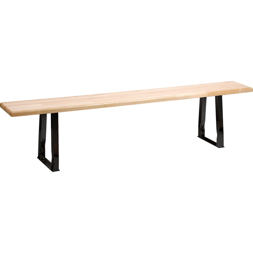 Banc pour vestiaire, Bois, 48" lo x 9-1/2" la x 16-1/2" h Trail Hammer and Bolt