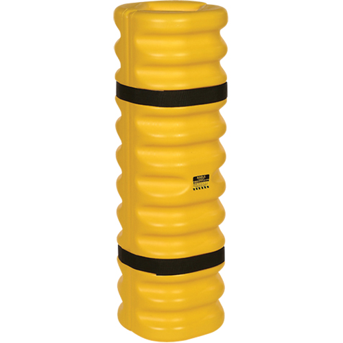 Column Protector, 4" x 6" Inside Opening, 13" L x 13" W x 42" H, Yellow Trail Hammer and Bolt