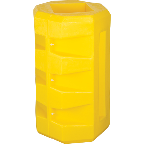 Protecteurs de colonne, Ouverture int&eacute;rieure 6-1/4" x 6-1/4", 23-1/2" lo x 23-1/2" la x 39-1/2" h, Jaune Trail Hammer and Bolt