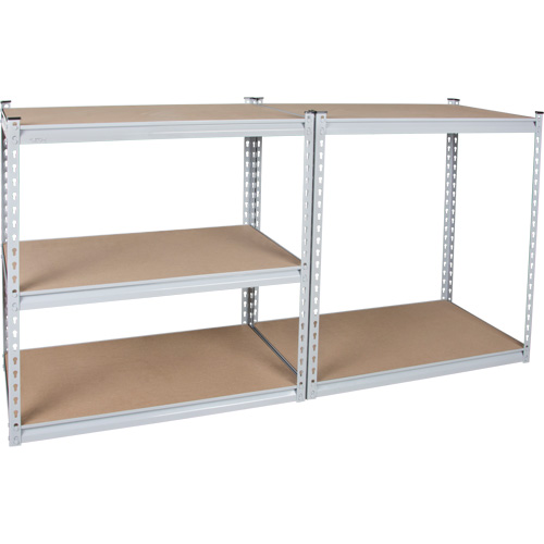 Heavy-Duty Shelving, Steel, Boltless, 1200 lbs. Capacity, 36" W x 72" H x 18" D Trail Hammer and Bolt