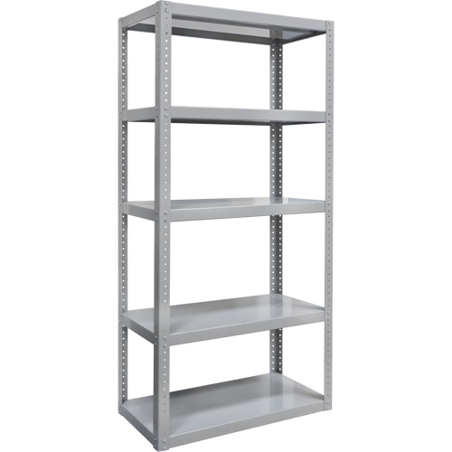 Heavy-Duty Shelving, Steel, Bolted, 3000 lbs. Capacity, 36" W x 72" H x 24" D Trail Hammer and Bolt