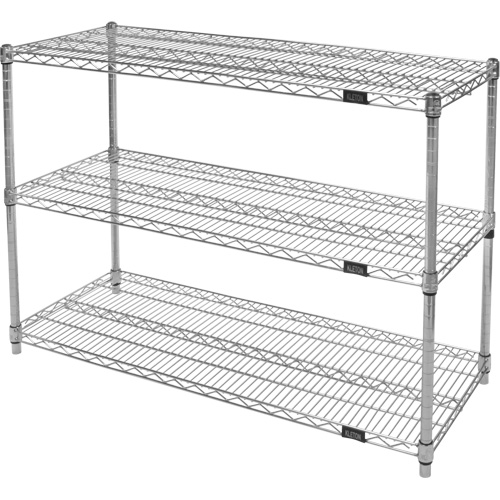 &eacute;tag&egrave;res robustes en treillis chromat&eacute;, Tiers 3, 36" la x 33" h x 24" p Trail Hammer and Bolt