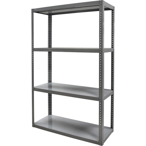 Heavy-Duty Shelving, Steel, Bolted, 3000 lbs. Capacity, 36" W x 72" H x 18" D Trail Hammer and Bolt