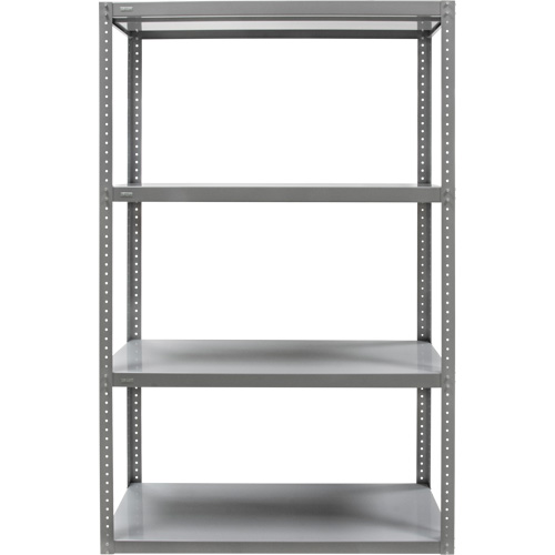Heavy-Duty Shelving, Steel, Bolted, 3000 lbs. Capacity, 36" W x 72" H x 18" D Trail Hammer and Bolt