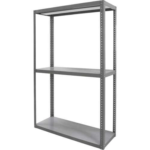 &eacute;tag&egrave;re robuste, Acier, Boulonn&eacute;, Capacit&eacute; 3000 lb, 36" la x 72" h x 18" p Trail Hammer and Bolt