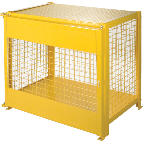 Armoires pour cylindres &agrave; gaz, nbre de bouteilles: 6, 44" , 30" , 37" , Jaune Trail Hammer and Bolt